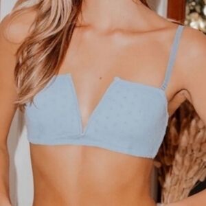 Free People Sierra Bandeau Bra The Rain blue M